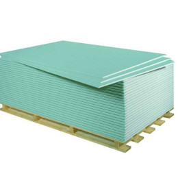 Гіпсокартон стіновий Knauf вологостійкий (2500x1200x12,5 мм)